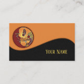 Carte De Visite Bouton paysage - Plume de lune Kokopelli 1 (Devant)