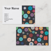 Carte De Visite Boutons (Devant / Derrière)