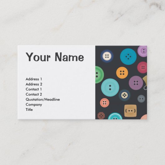 Carte De Visite Boutons (Devant)