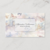 Carte De Visite Boutons d'aquarelle à double face avec code QR (Devant)