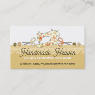 Carte De Visite Boutons de ciseaux de machine à coudre pour coudre