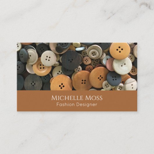 Carte De Visite Boutons de code QR Mode Professional Seamstress (Devant)