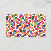 Carte De Visite Boutons de couleur de base (Dos)