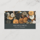 Carte De Visite Boutons de couture du code QR Modifications profes (Devant)