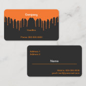 Carte De Visite Boutons de peinture (Devant / Derrière)