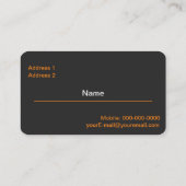 Carte De Visite Boutons de peinture (Dos)