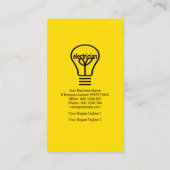 Carte De Visite Boutons d'extension du module d'alimentation jaune (Dos)