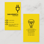 Carte De Visite Boutons d'extension du module d'alimentation jaune (Devant / Derrière)