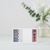 Carte De Visite Boutons et dentelle à coudre (Debout devant)