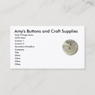 Carte De Visite Boutons perles vintages
