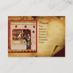 Carte De Visite BOWL OF HYGEIA MONOGRAM Medicine, Pharmacie