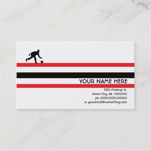 Carte De Visite bowling : air star (Devant)