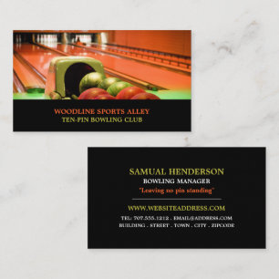 Carte De Visite Bowling Alley Scene, Ten Pin Bowling Club