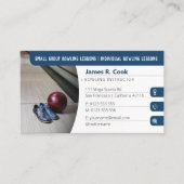 Carte De Visite Bowling Coach | Photo Sport Orange (Devant)