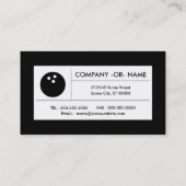 Carte De Visite bowling hi-fi (Dos)