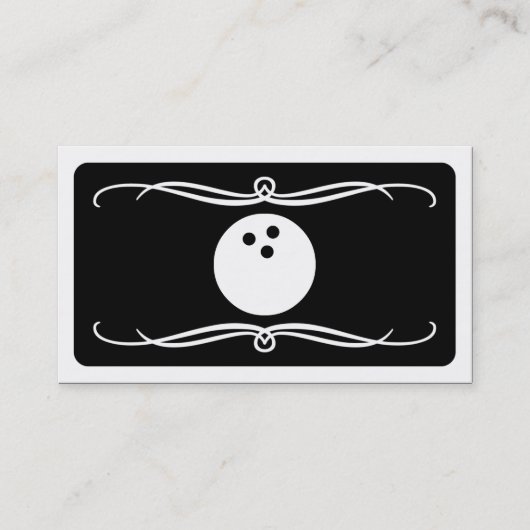 Carte De Visite bowling mod (personnalisable en couleur) (Devant)