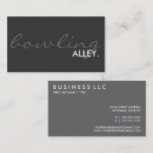 Carte De Visite bowling. (personnalisable en couleur) (Devant / Derrière)