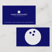 Carte De Visite bowling simple (Devant / Derrière)