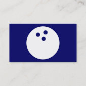 Carte De Visite bowling simple (Dos)