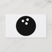 Carte De Visite bowling simple (Dos)