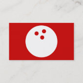 Carte De Visite bowling simple (Dos)