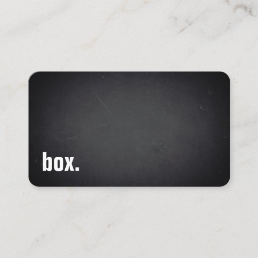 Carte De Visite box. Modern Minimalist Blackboard Professional (Devant)