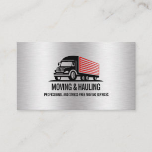 CARTE DE VISITE BOX TRUCK PROFESSIONNEL DE DÉPLACEMENT ET DE HAULI