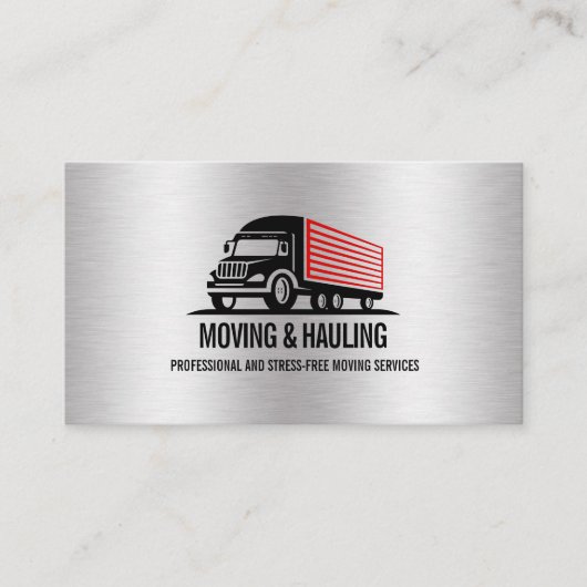 CARTE DE VISITE BOX TRUCK PROFESSIONNEL DE DÉPLACEMENT ET DE HAULI (Devant)
