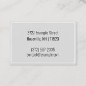 Carte De Visite "Box World" personnalisé (Royaume-Uni/Euro) (Dos)