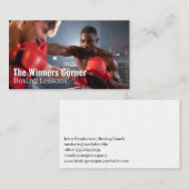 Carte De Visite Boxe masculine dans l'anneau (Devant / Derrière)