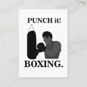 Carte De Visite Boxe Sport Punch It Boxe (Devant)