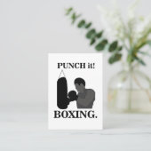Carte De Visite Boxe Sport Punch It Boxe (Debout devant)