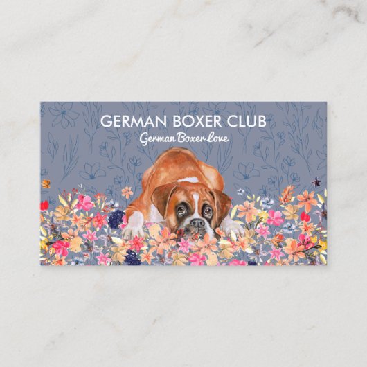 Carte De Visite Boxer allemand (Devant)