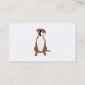 Carte De Visite Boxer Chien Design Embarquement Kennels (Dos)