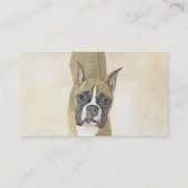 Carte De Visite Boxer Peinture - Cute Original Chien Art (Dos)