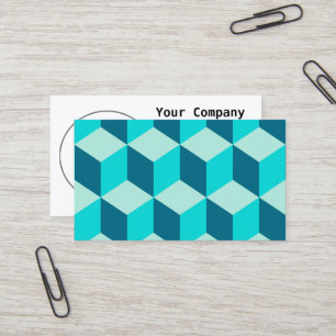 Carte De Visite Boy Blue Building Blocs Motif sans couture