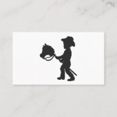 Carte De Visite Boy Playing Cowboy - Choisir la couleur arrière - (Dos)