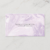 Carte De Visite Bracelet de marbre clair violet texture papier (Devant)