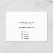 Carte De Visite Bracelet en étoile céleste Zodiac noir (Dos)