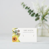 CARTE DE VISITE BRACELET FLORAL EUCALYPTUS AFFICHER LOGO (Debout devant)