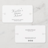 Carte De Visite Bracelet moderne avec les médias sociaux (Devant / Derrière)