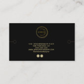 Carte De Visite Bracelet noir professionnel écran logo d'entrepris (Dos)