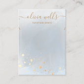 Carte De Visite Bracelet or Gris Aquarelle Collier (Devant)