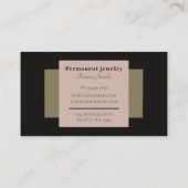 Carte De Visite Bracelet permanent Chic Forever Jewelry (Dos)
