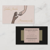 Carte De Visite Bracelet permanent Chic Forever Jewelry (Devant / Derrière)
