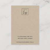 Carte De Visite Bracelet vert à cadre feutré Faune Écran de collie (Dos)