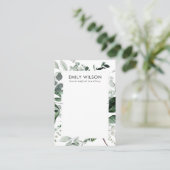 Carte De Visite Bracelet vert à cadre feutré Faune Écran de collie (Debout devant)