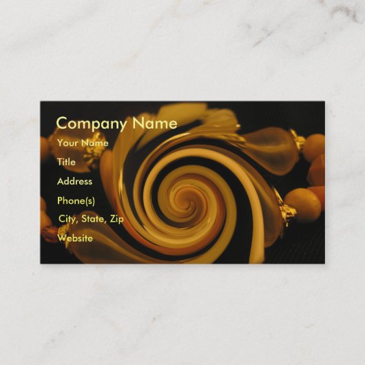 Carte De Visite Bracelets de sucrerie de caramel (Devant)