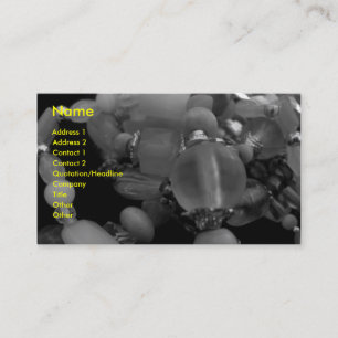 Carte De Visite "Bracelets embrouillés dans noir" et le blanc