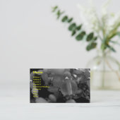 Carte De Visite "Bracelets embrouillés dans noir" et le blanc (Debout devant)